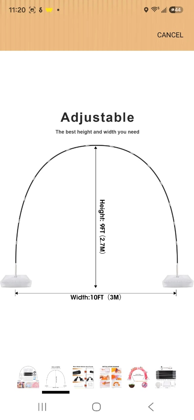 Adjustable Balloon Arch Frame Kit - photo 2