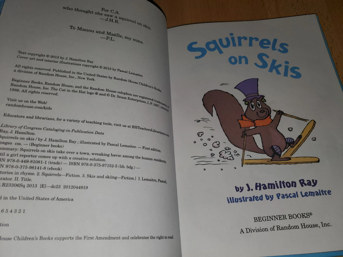 Beginner Books: Squirrels on Skis by J. Hamilton Ray - photo 2