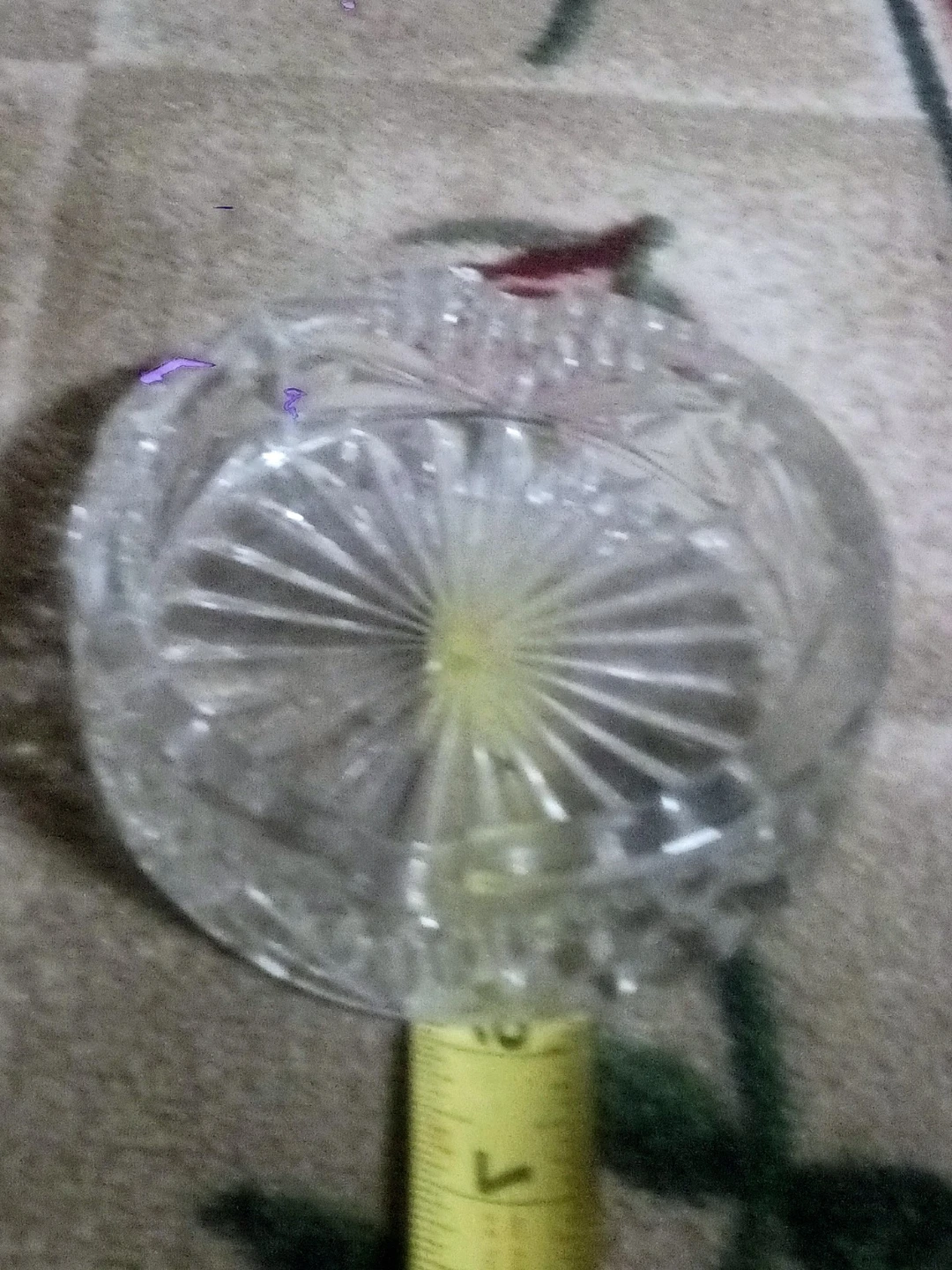 Clear Cut Glass Ashtray - photo 3