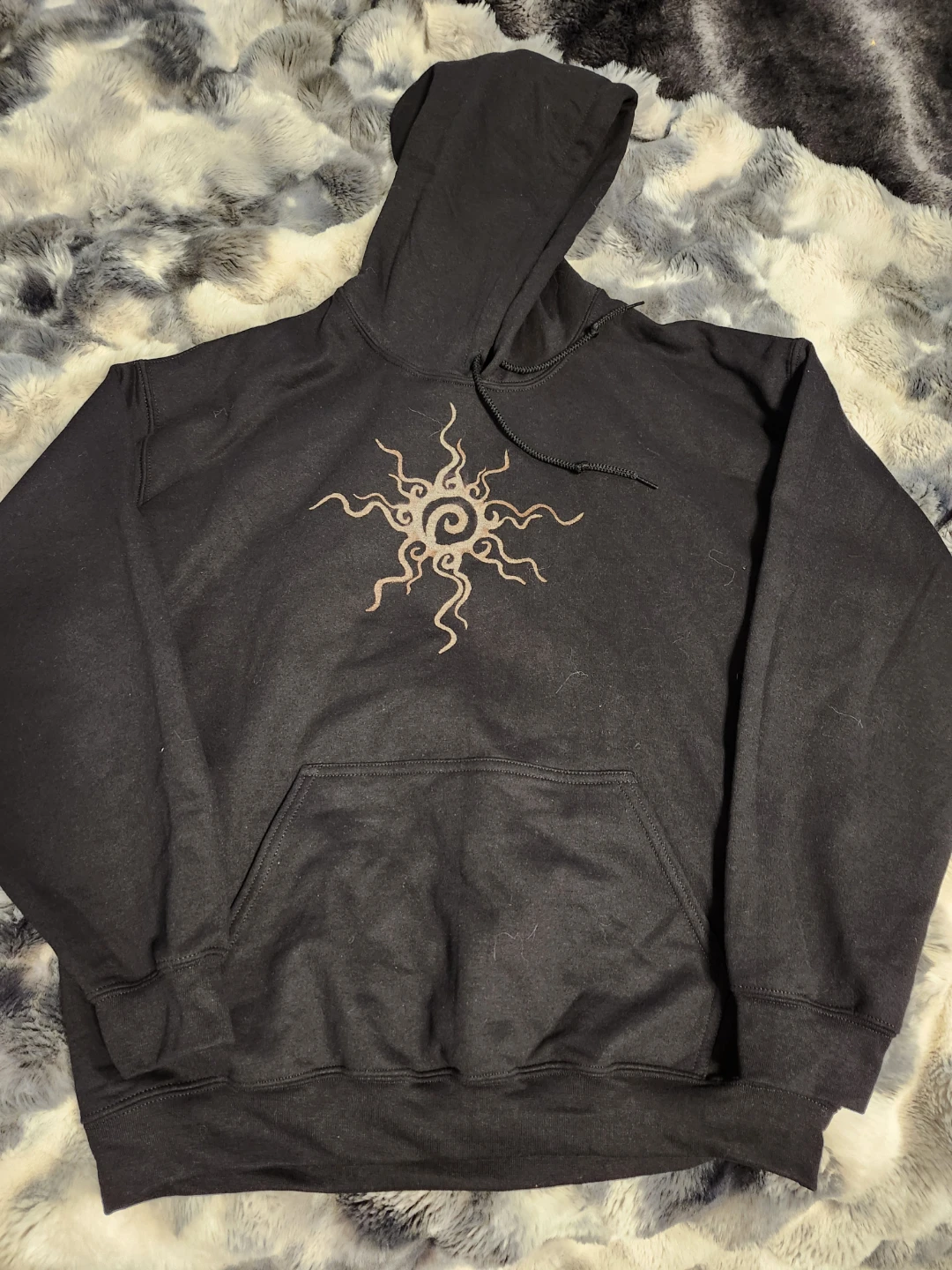 Black Celestial Print Hoodie - photo 2