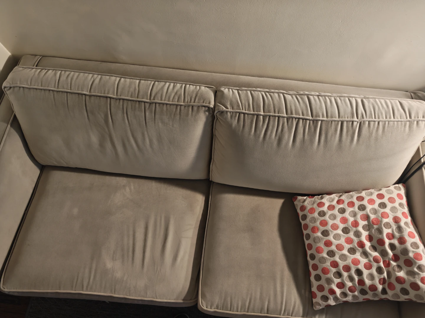 Beige 2 seater couch