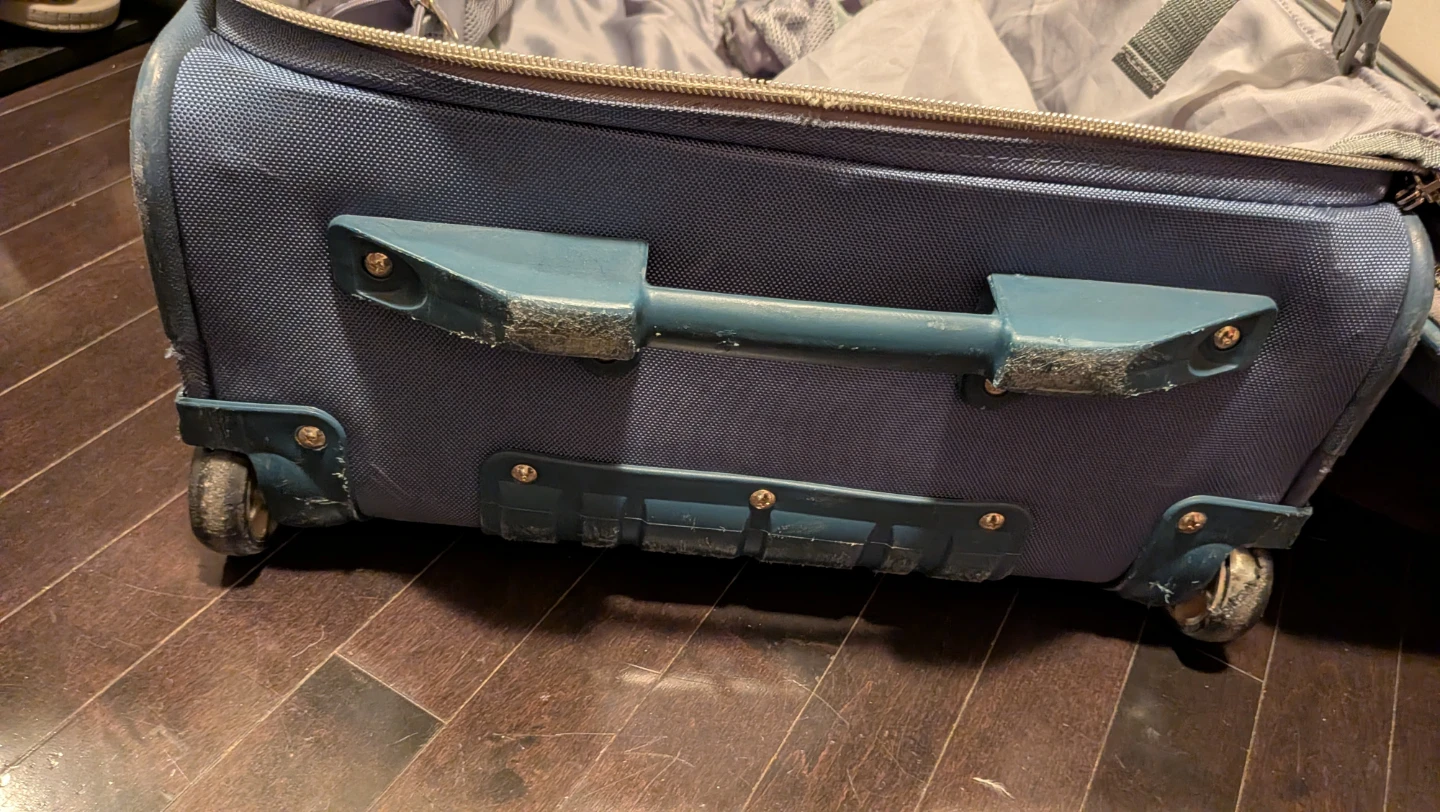 Blue Rolling Carry-On Luggage - photo 4