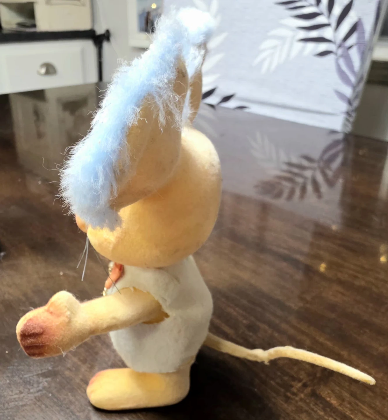 Vintage Mouse Figurine with Blue Ears - photo 3