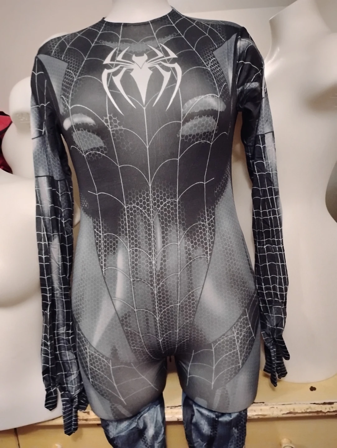 Black Spiderwoman Bodysuit Costume