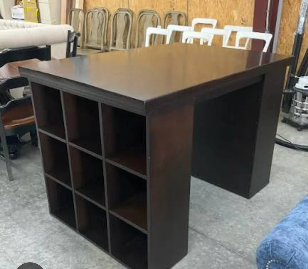 Stand up desk/craft table with storage