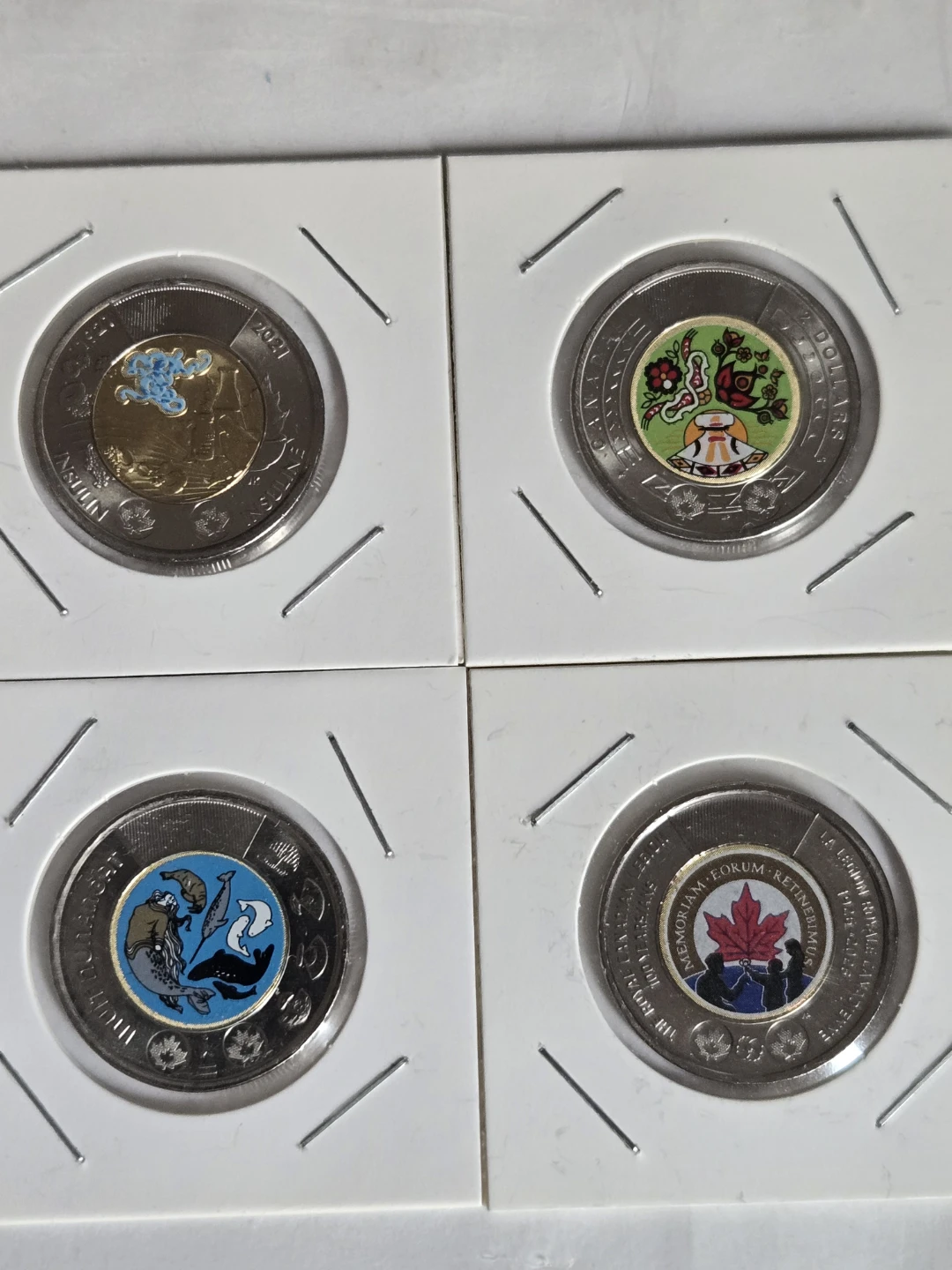 Set of 4 Canadian Commemorative Two-Dollar Coins