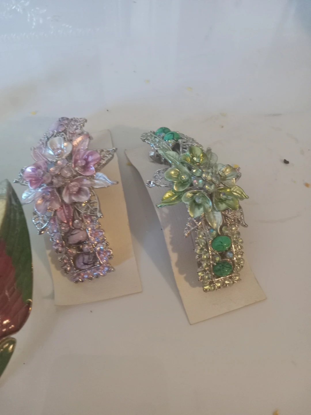 Butterfly Bracelet and Floral Hair Clips