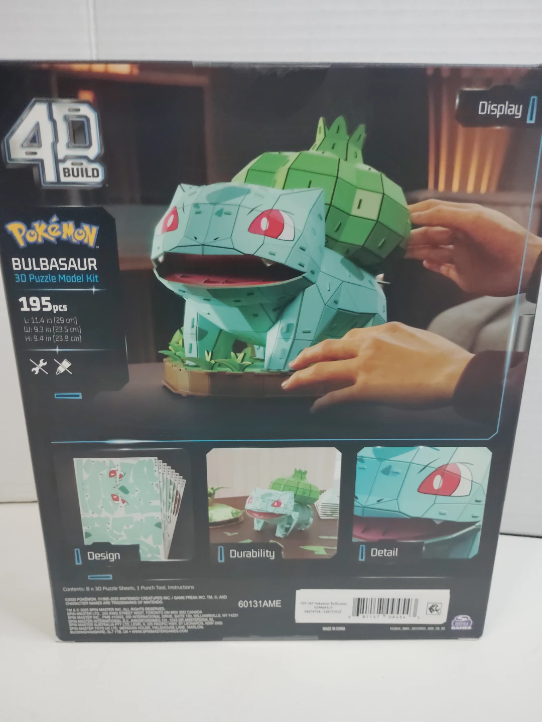 4D Build Pokemon Bulbasaur 3D Puzzle Model Kit - photo 2