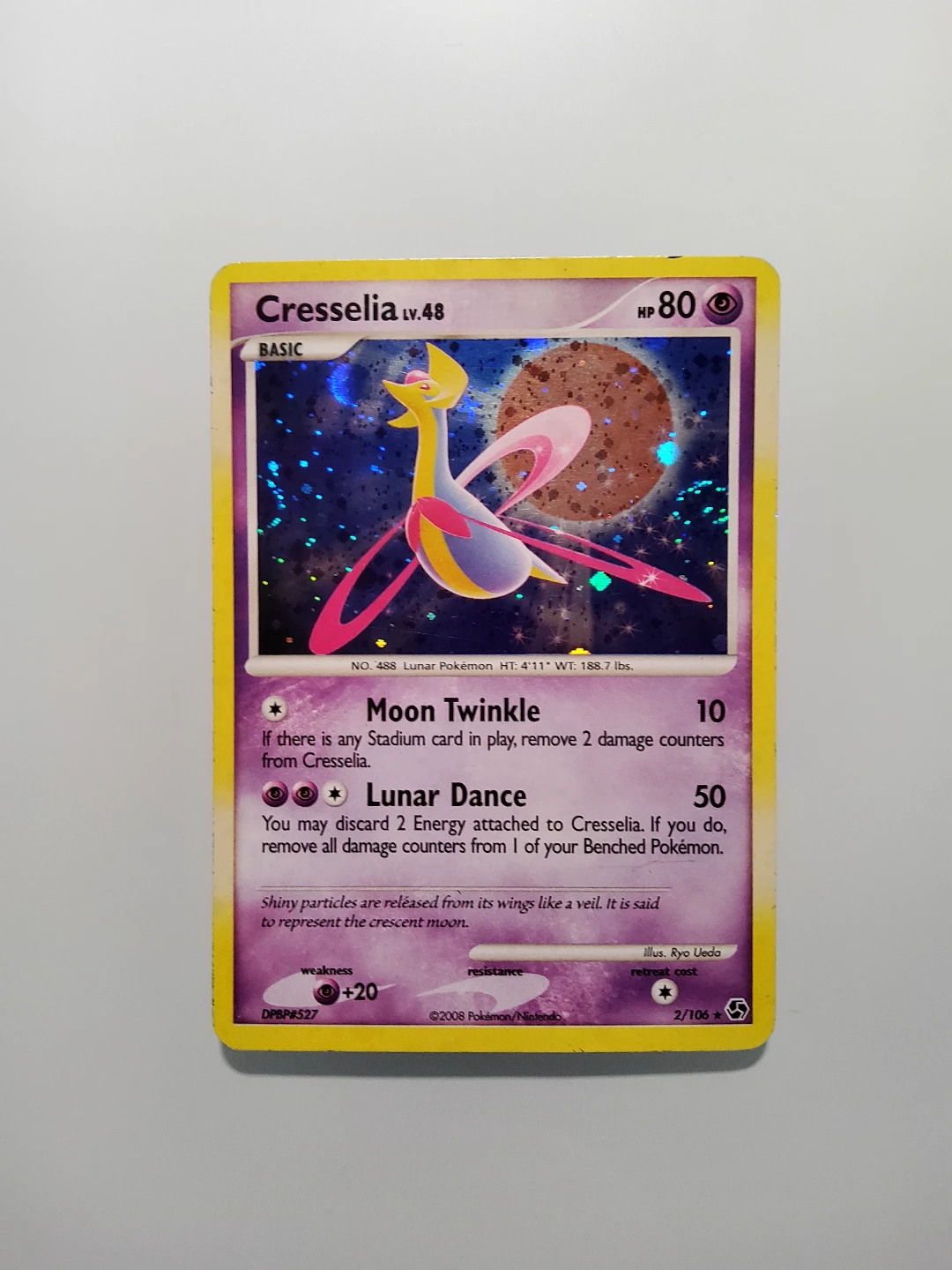 (offers) 2008 Cresselia Holo Rare 2/106 - photo 2