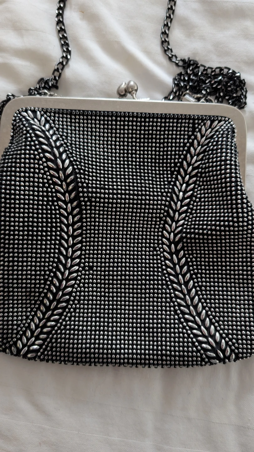 Vintage Black Studded Evening Bag - photo 3