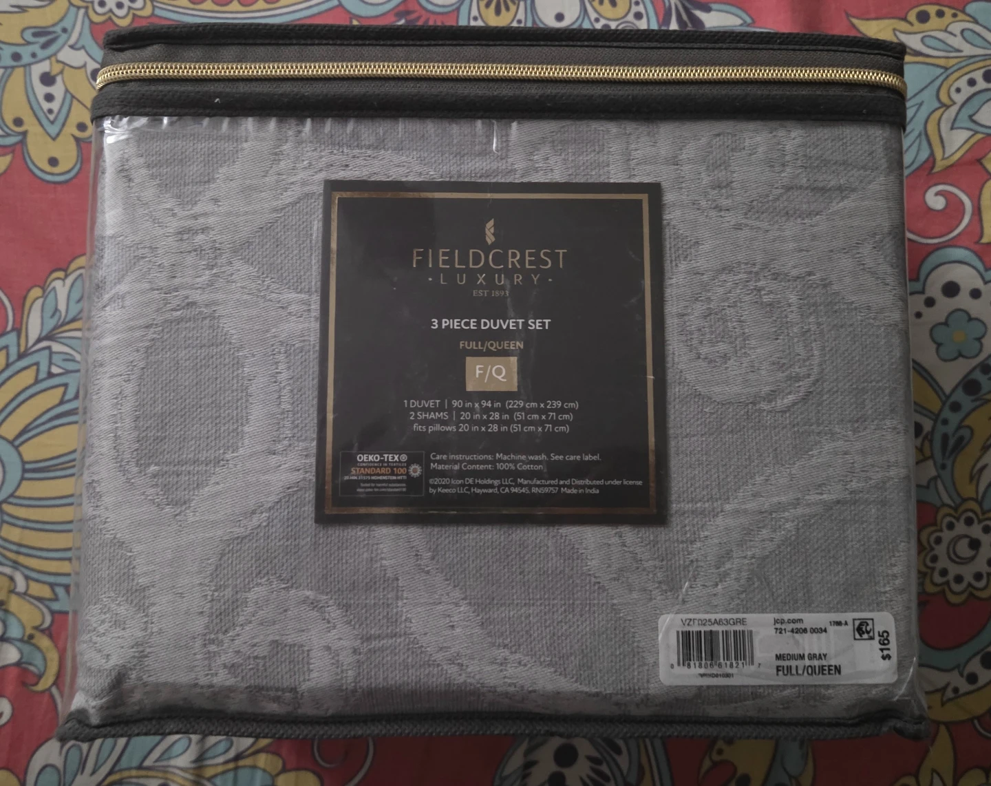 Fieldcrest Luxury 3-Piece Duvet Set Full/Queen - photo 3