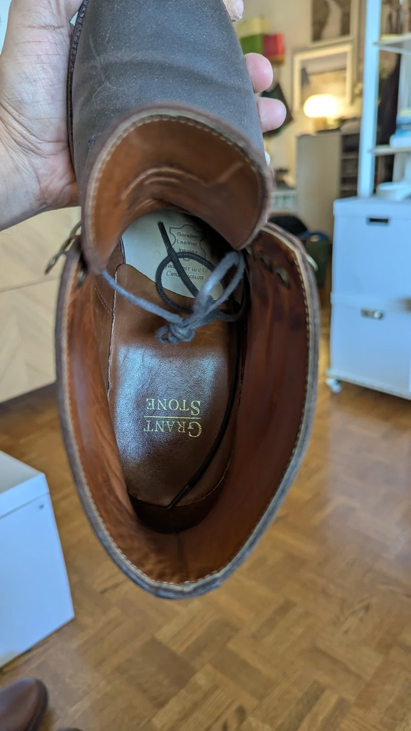 Grant Stone Brown Leather Boots Size 10D - photo 5