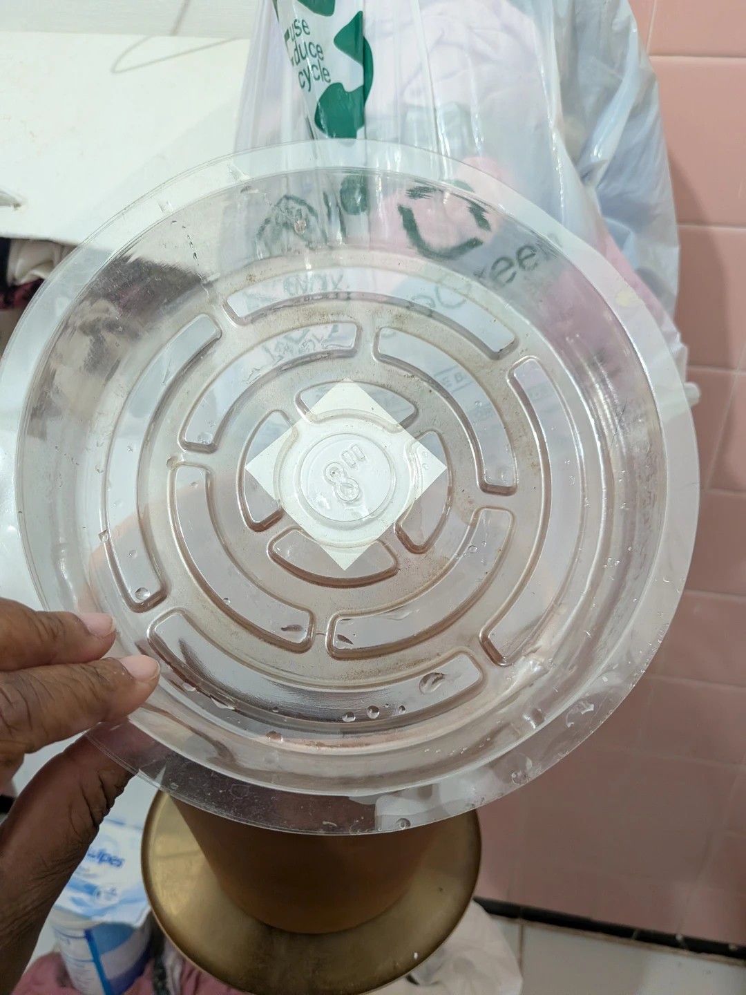 8-inch Clear Plastic Planter Saucer - photo 3