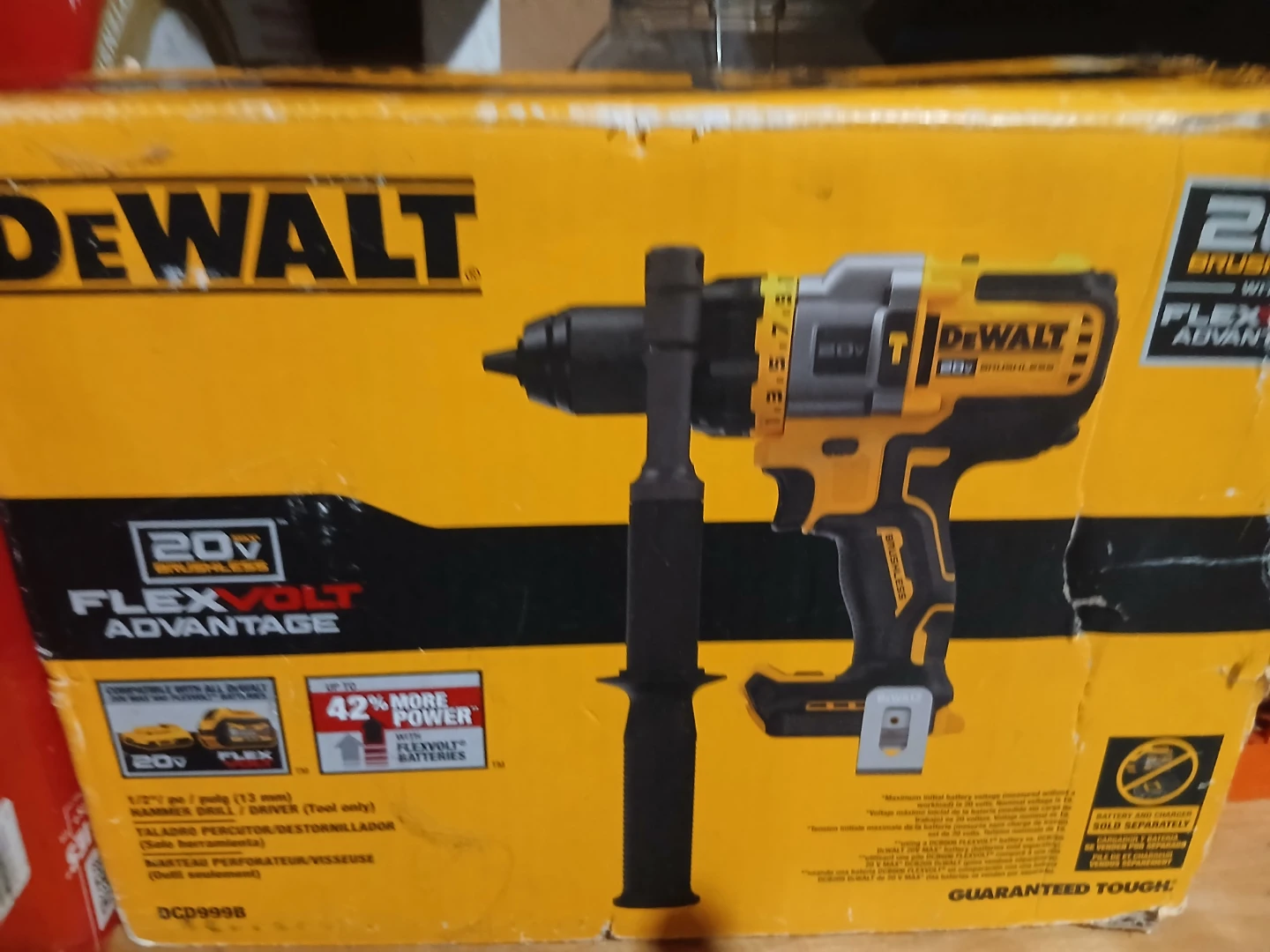 DEWALT 20V MAX Brushless Flexvolt Advantage Hammer Drill