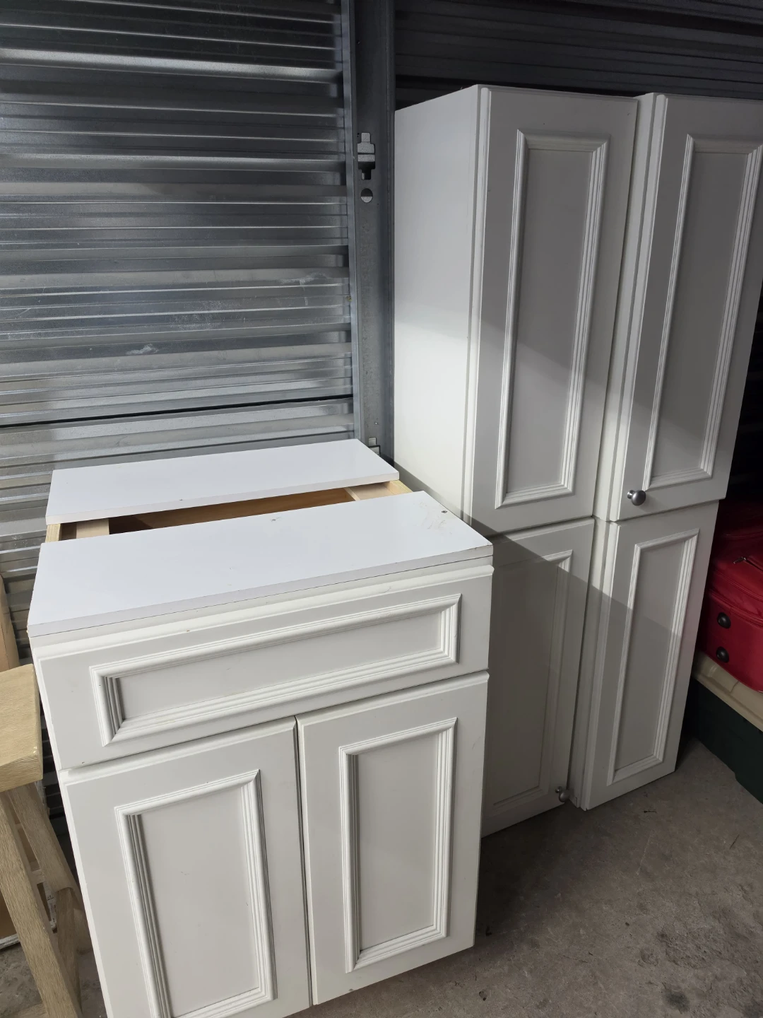 White Shaker-style Cabinet Set