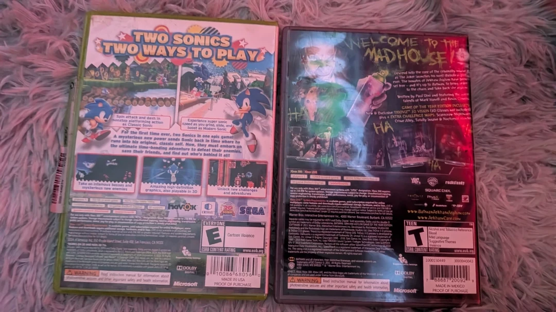 Sonic Generations and Batman Arkham Asylum for Xbox 360 - photo 2
