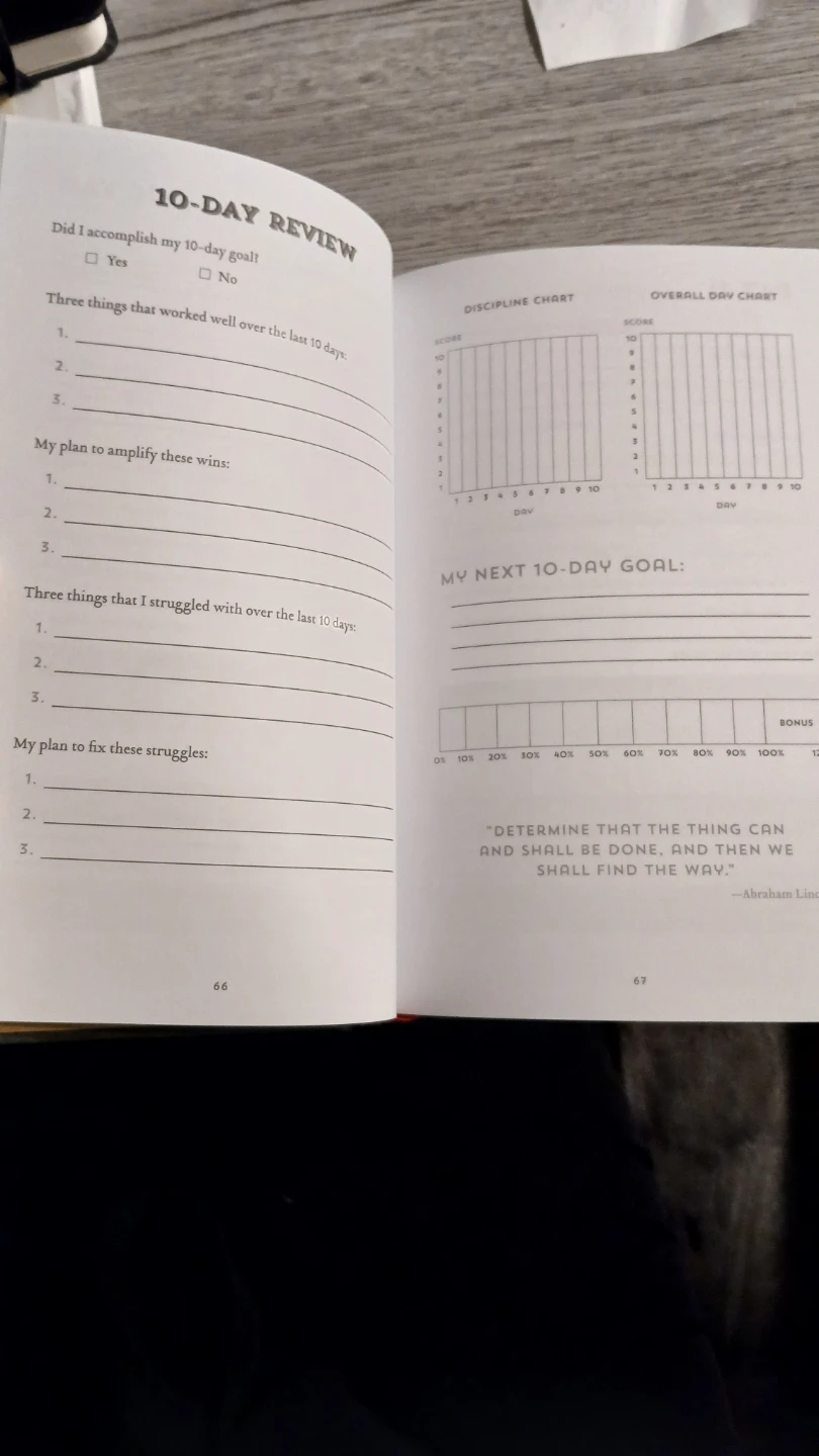 100 day goal journal - hardcover book - photo 5