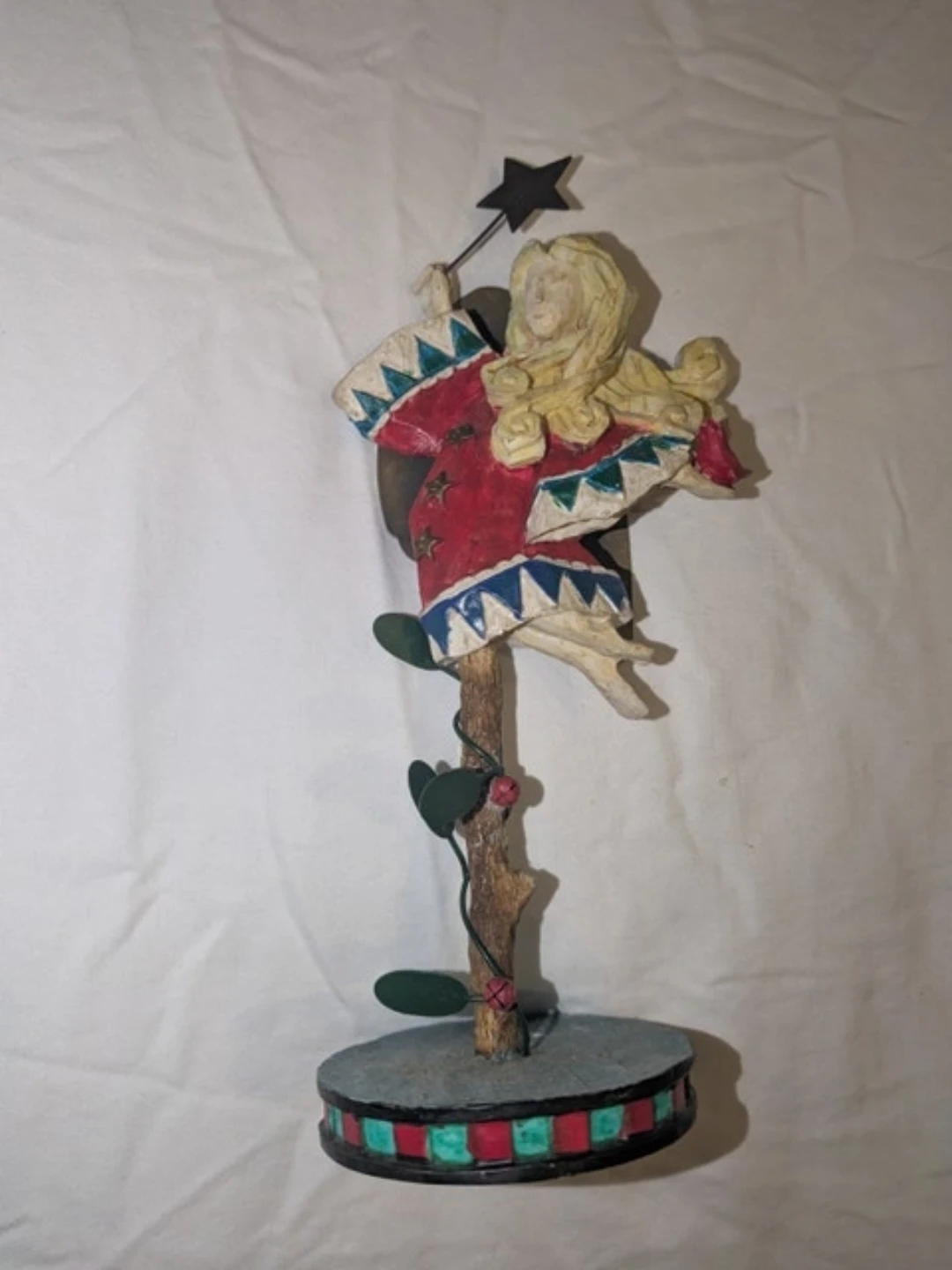 Decorative Wooden Angel Figurine - photo 2