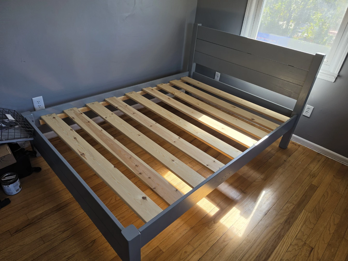 Get Laid Beds Full Sized Wooden Bed Frame (Grey) - photo 2