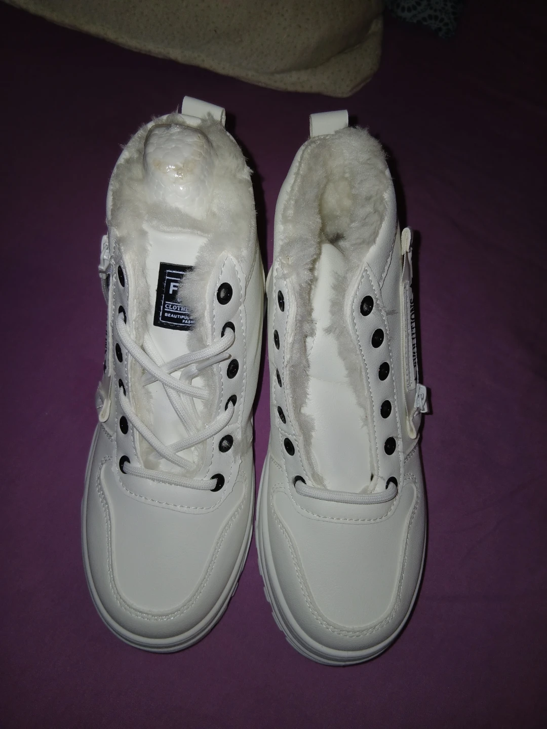 White Evolutions Faux-Fur Lined Boots - photo 2