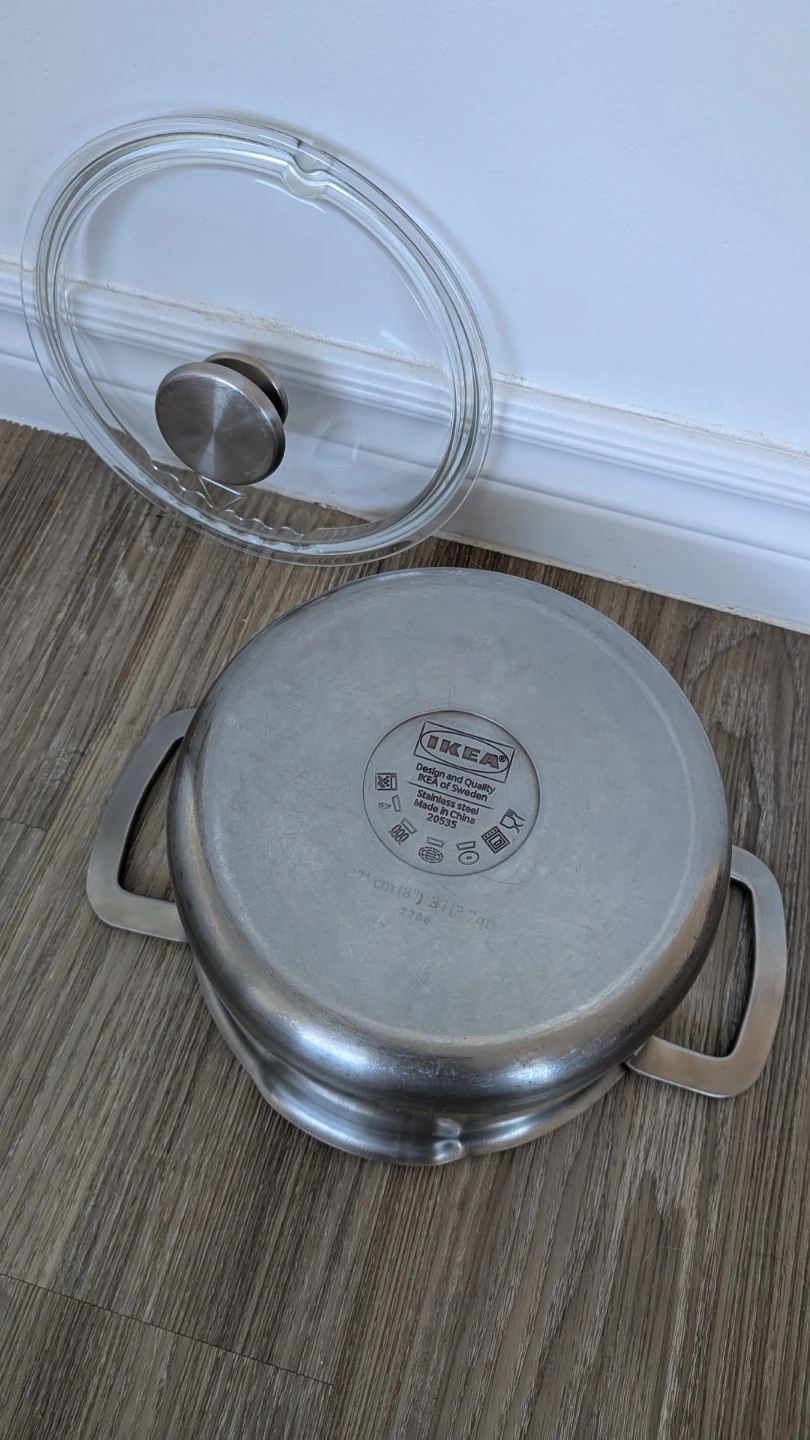 IKEA Stainless Steel Pot with Lid - photo 2