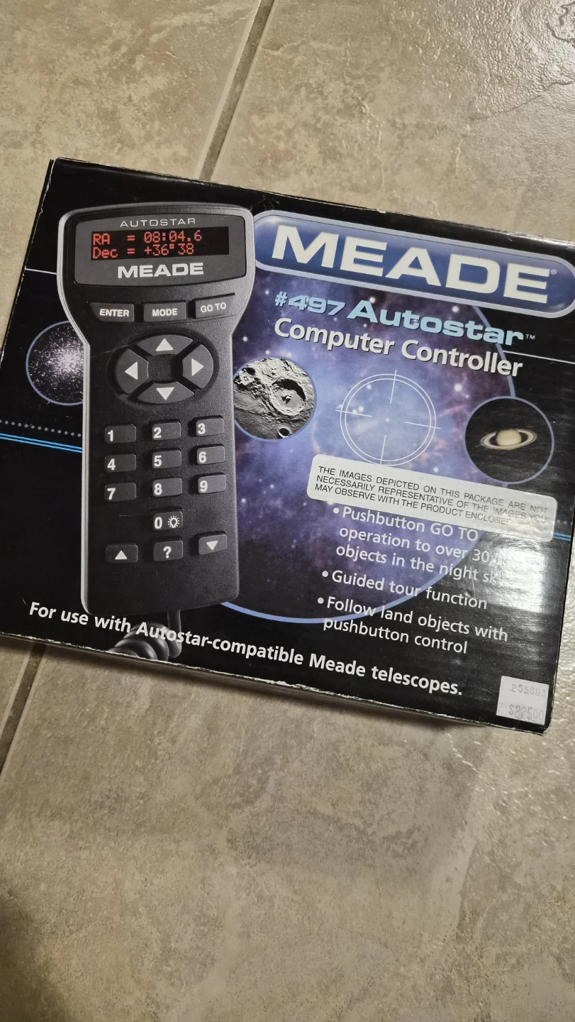 Meade AutoStar #497 Telescope Controller (NEW / Unused)
