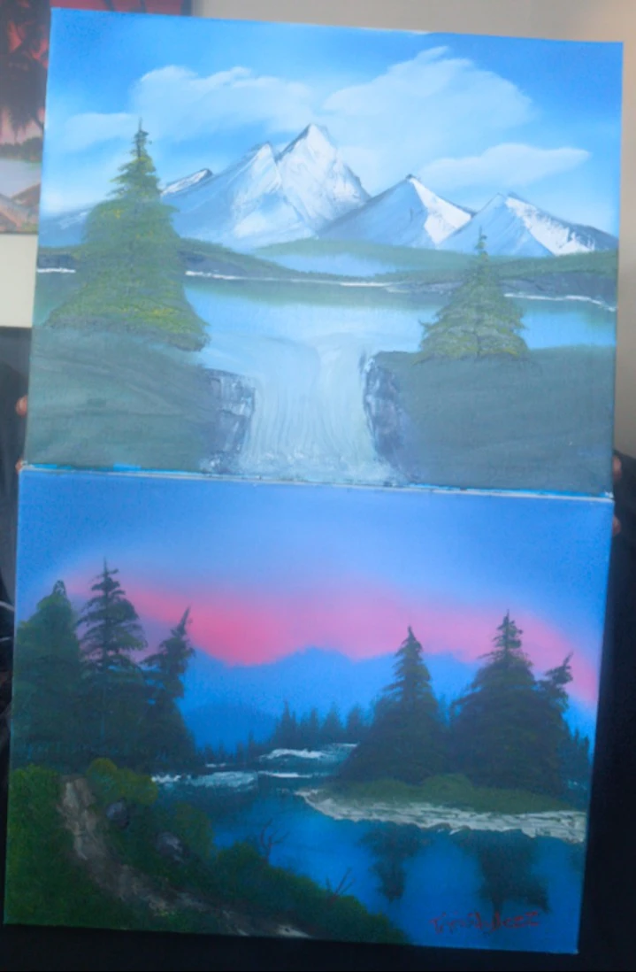 Set of Two Landscape Paintings