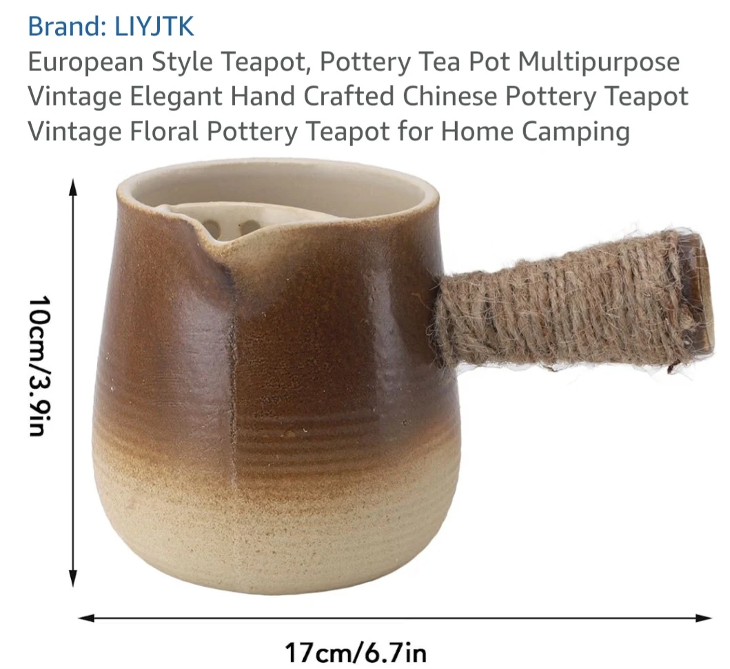 LIYJTK Pottery Tea Pot
