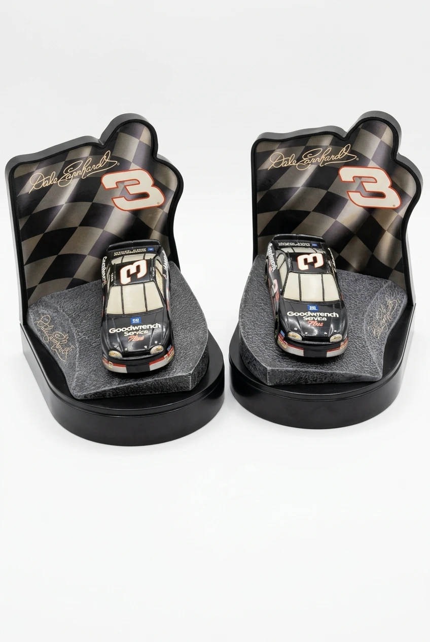 Dale Earnhardt Sr. #3 NASCAR Winner's Circle Bookends - photo 3