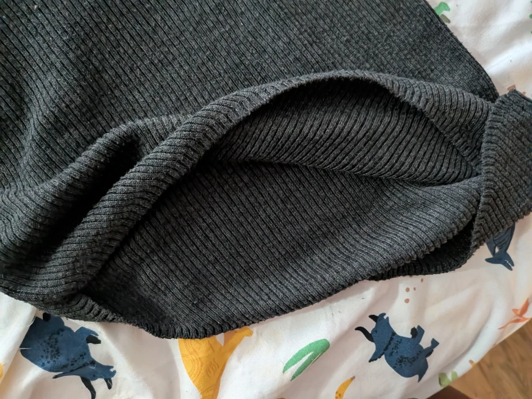 MNG Charcoal Ribbed Turtleneck Top - photo 2