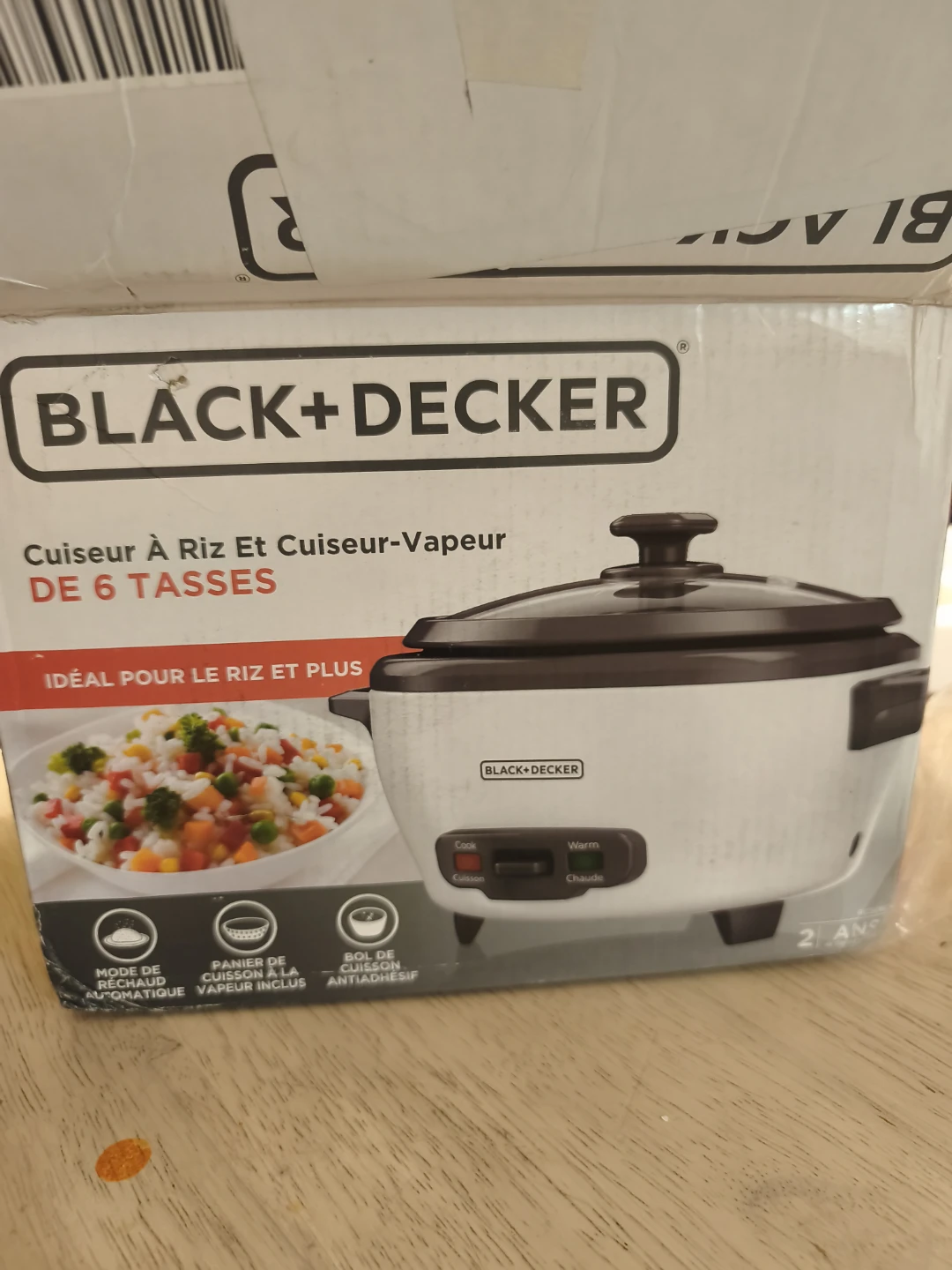 Black+Decker 6-Cup Rice Cooker and Steamer - photo 4