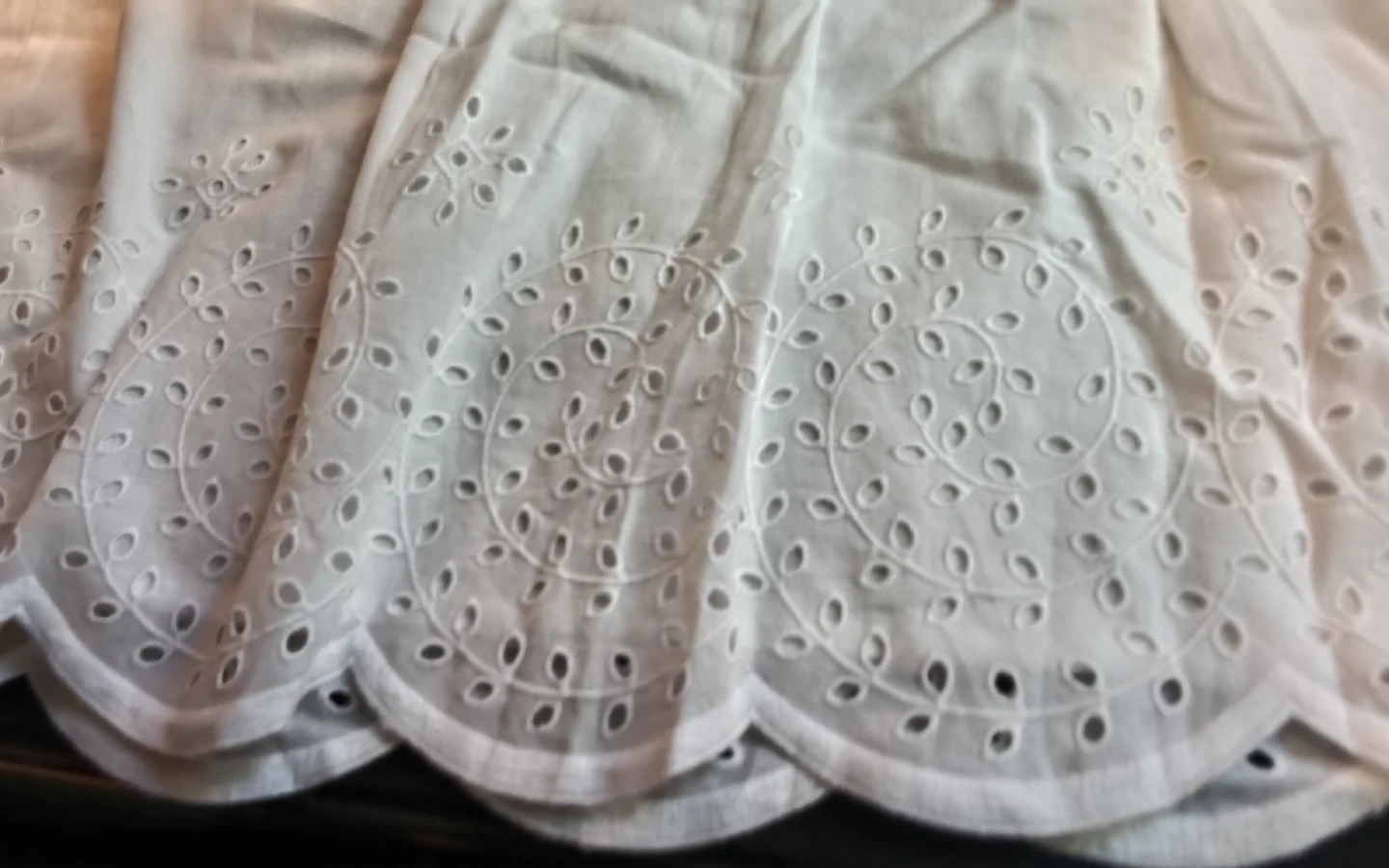 Nine West White Eyelet Skirt Size 12 - photo 4
