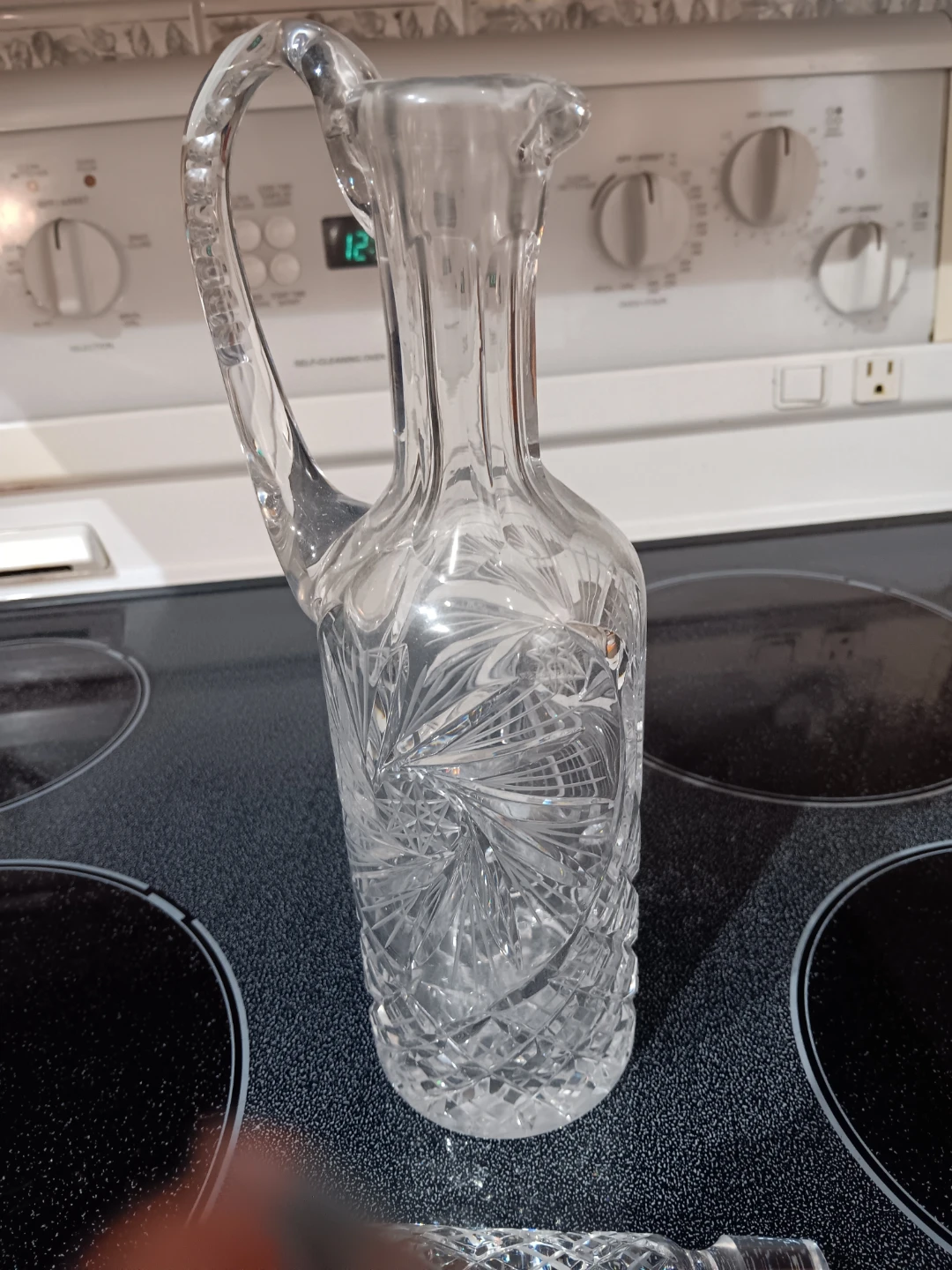 Vintage Crystal Glass Cruet Decanter