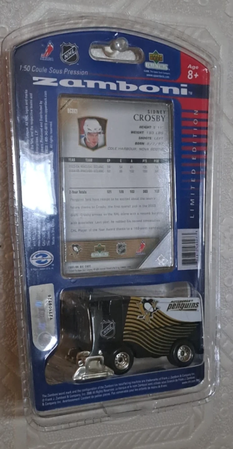 Upper Deck Pittsburgh Penguins Zamboni with Sidney Crosby Card - photo 4