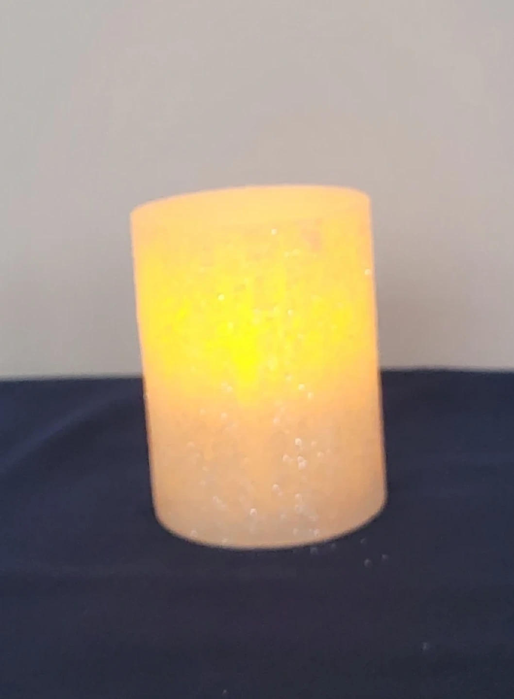Set of 8 LED Glitter Flickering Candles with Remote