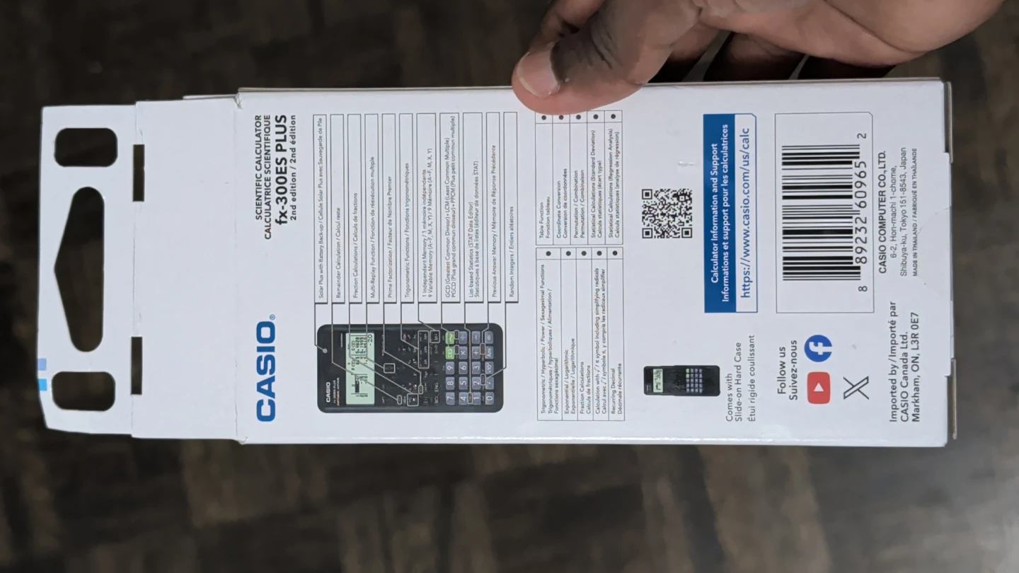 Casio fx-300ES PLUS (2nd Edition) Scientific Calculator - photo 2