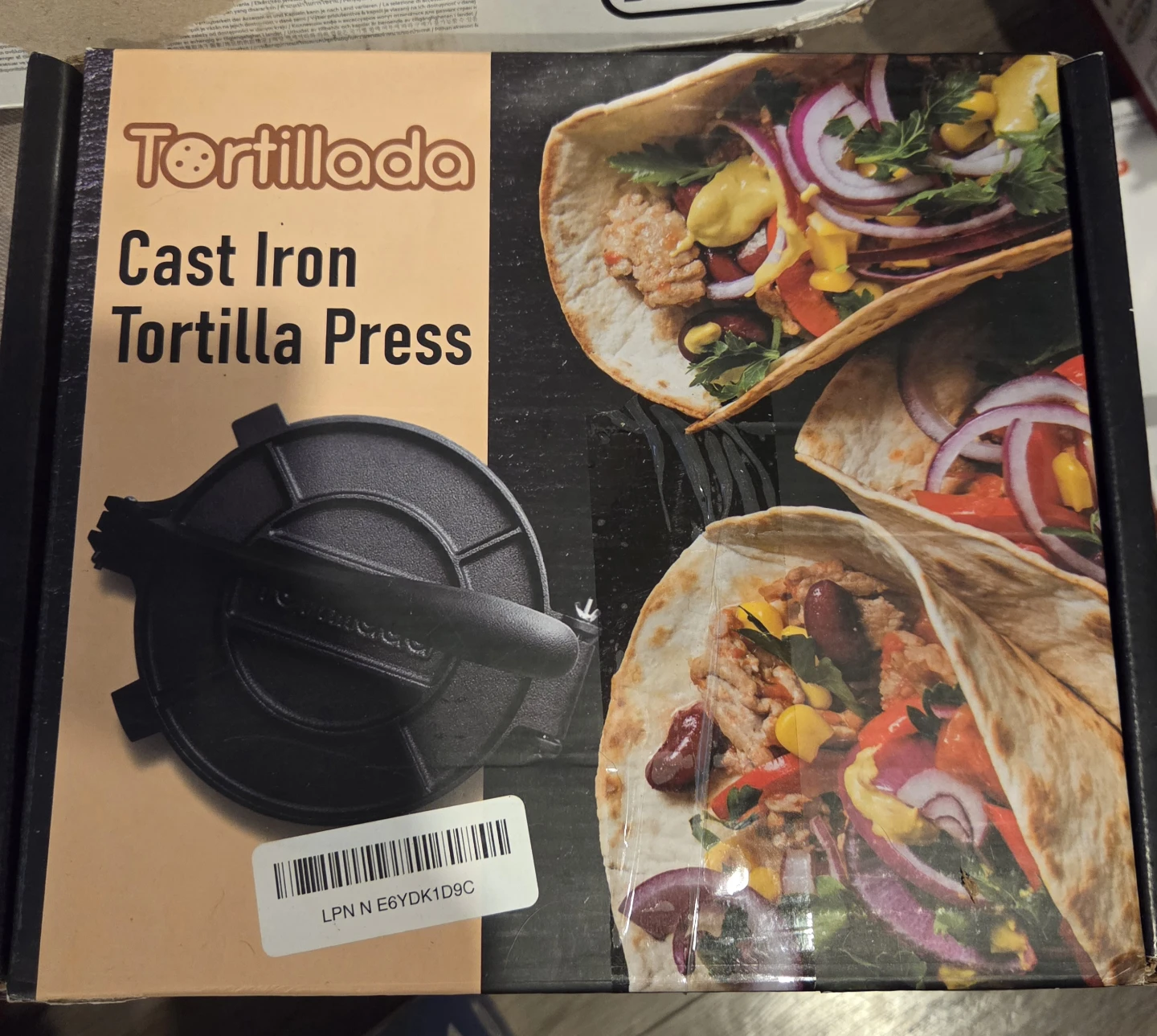 Tortillada Cast Iron Tortilla Press 8 Inch