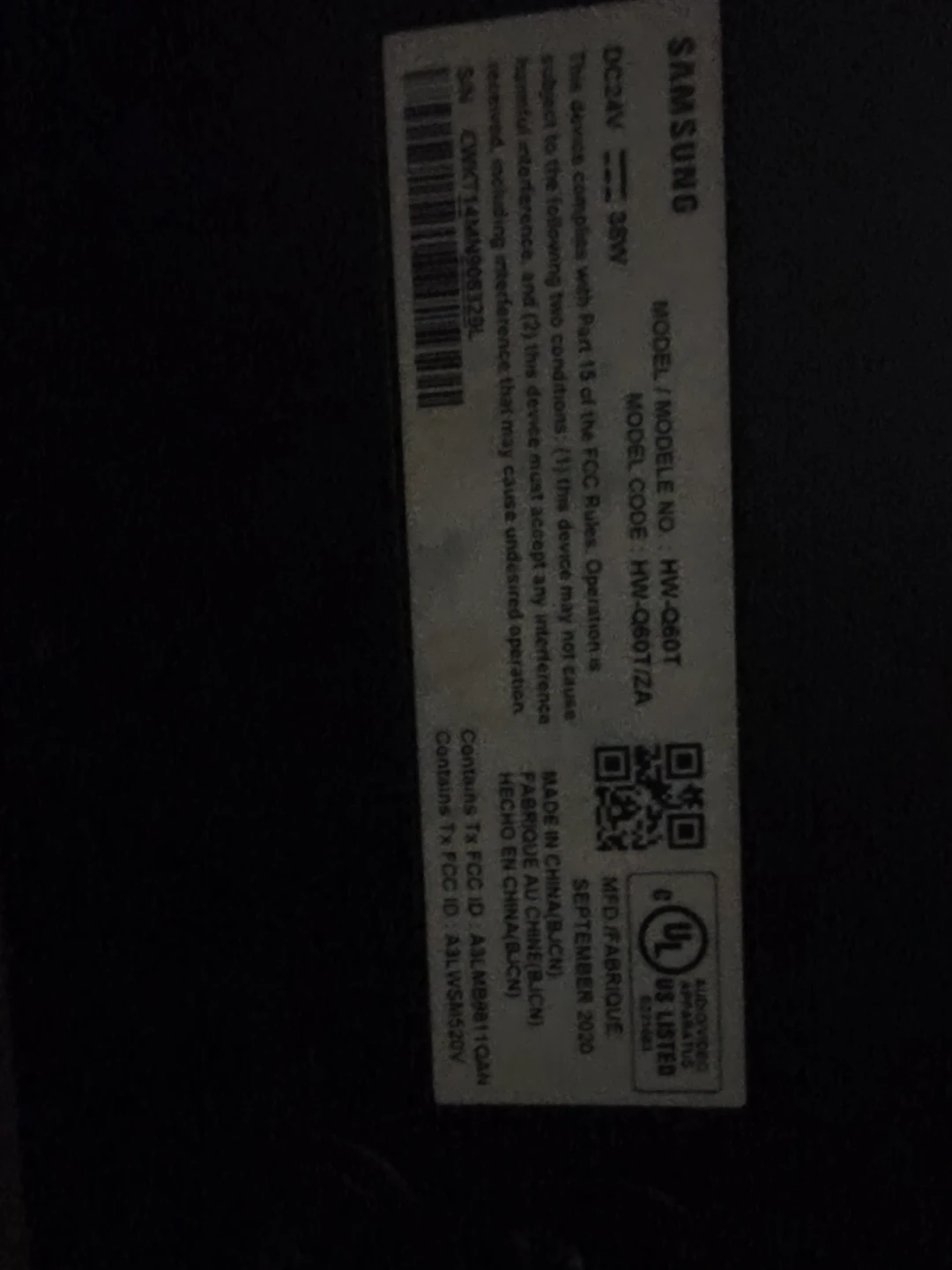 Samsung soundbar Hw-Q60t - photo 2