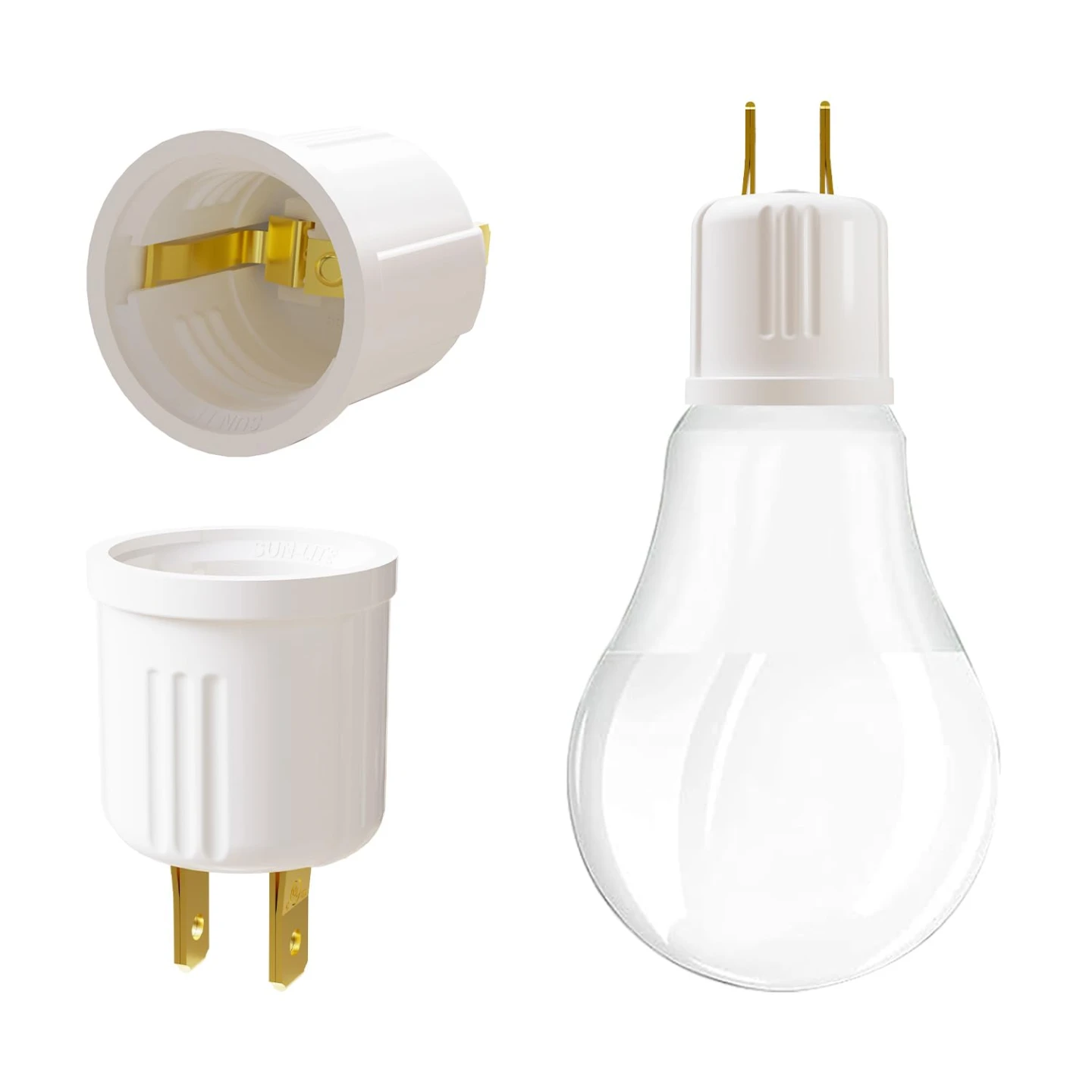 Outlet to Socket Adapter to E26 Light Bulb Socket - photo 3