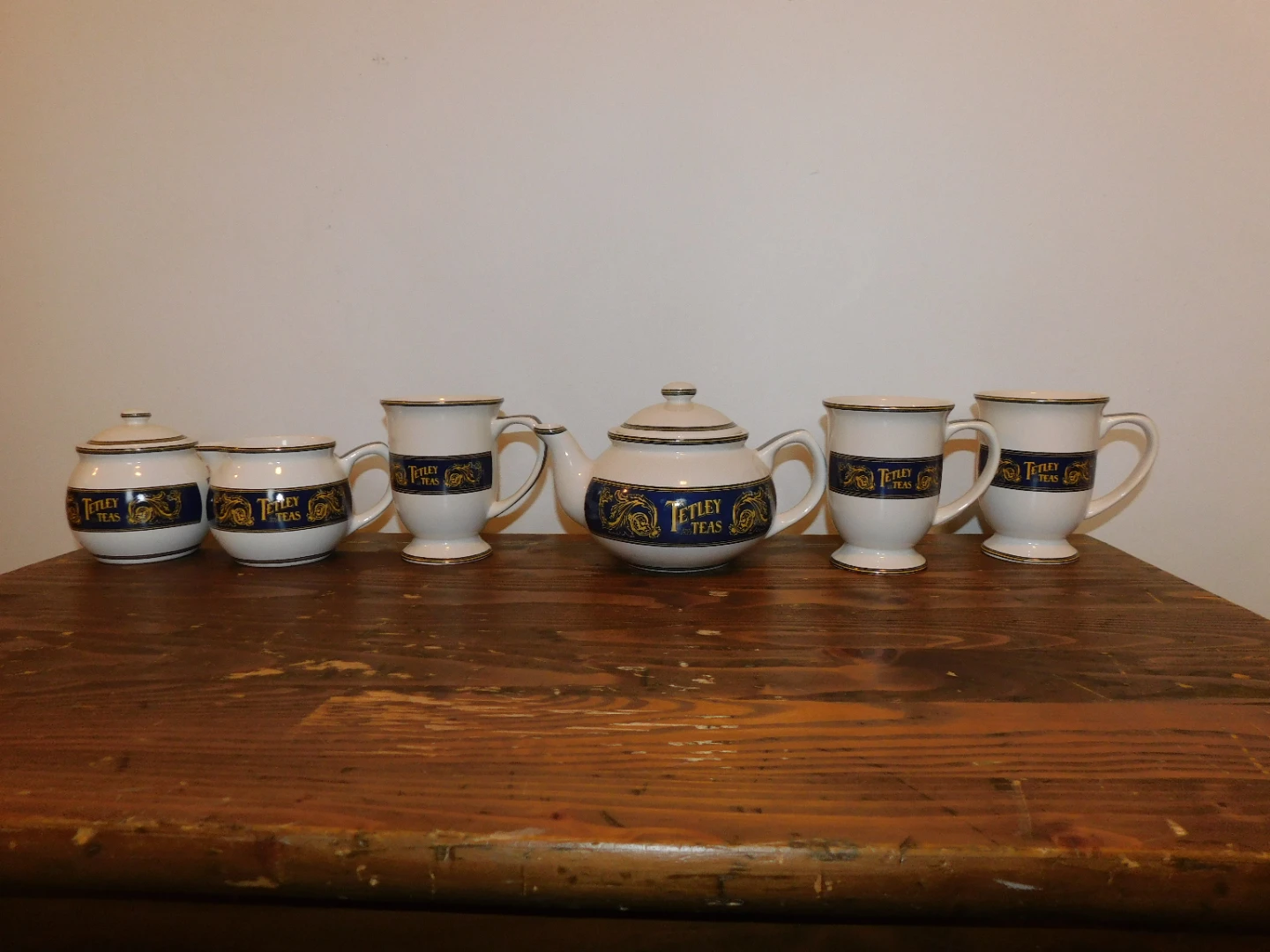 Vintage Tetley Teas Ceramic Tea Set