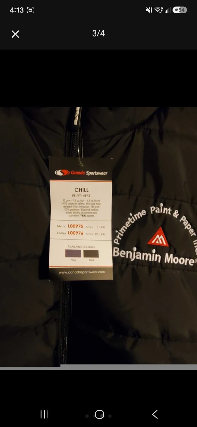 Canada Sportswear CHUCKY Puffy Vest - Black - photo 3