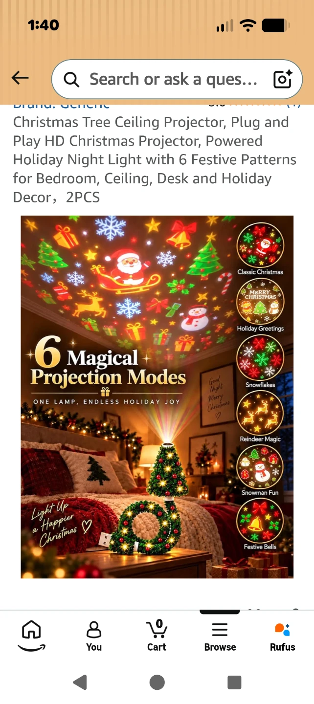Christmas tree ceiling projectors  brand new CASH ONLY AS IS - photo 5