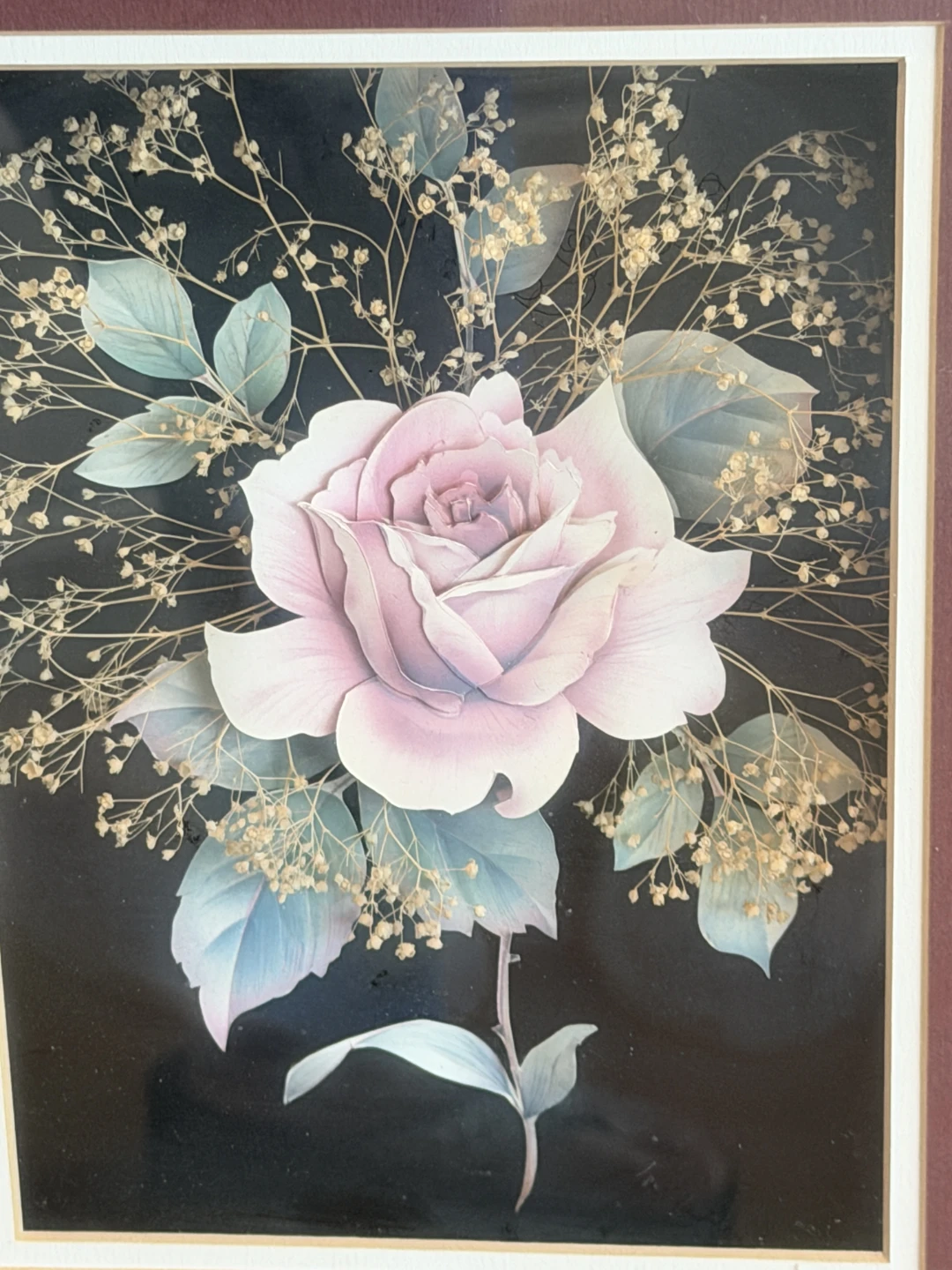 Vintage 3D Layered Paper Shadow Box Art - photo 2
