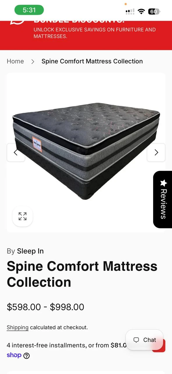 Sleep In Spine Comfort Mattress - photo 2