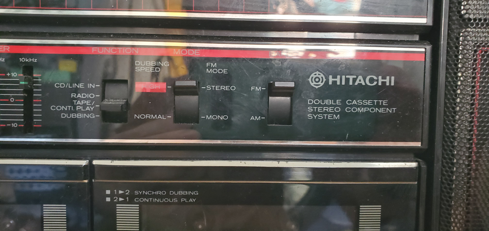 Vintage Hitachi Double Cassette Boombox / Stereo - $100 - photo 4