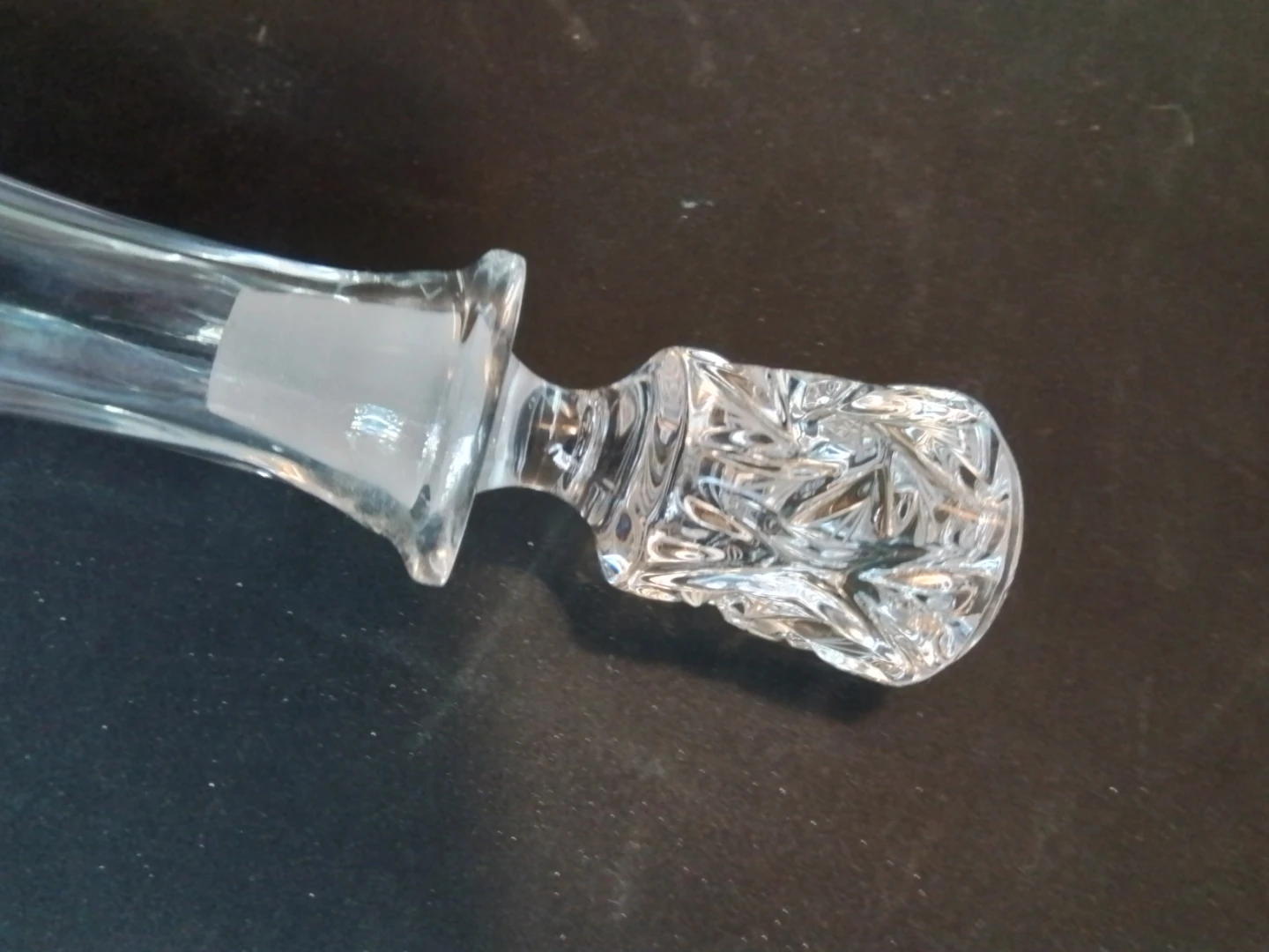 MINT Vintage Bohemia Cut Crystal 13" Bell Decanter - photo 5