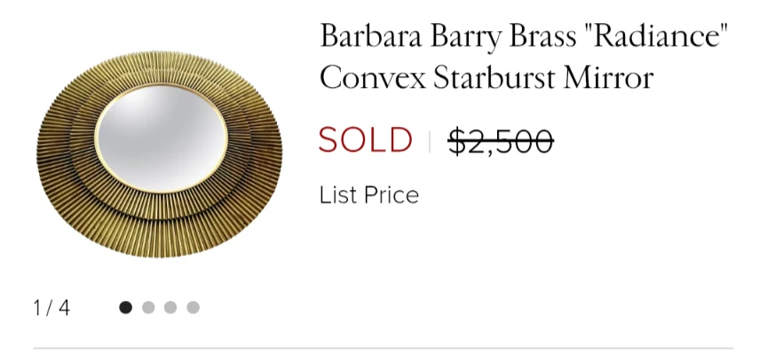 Barbara Barry Radiance Convex Starburst Mirror