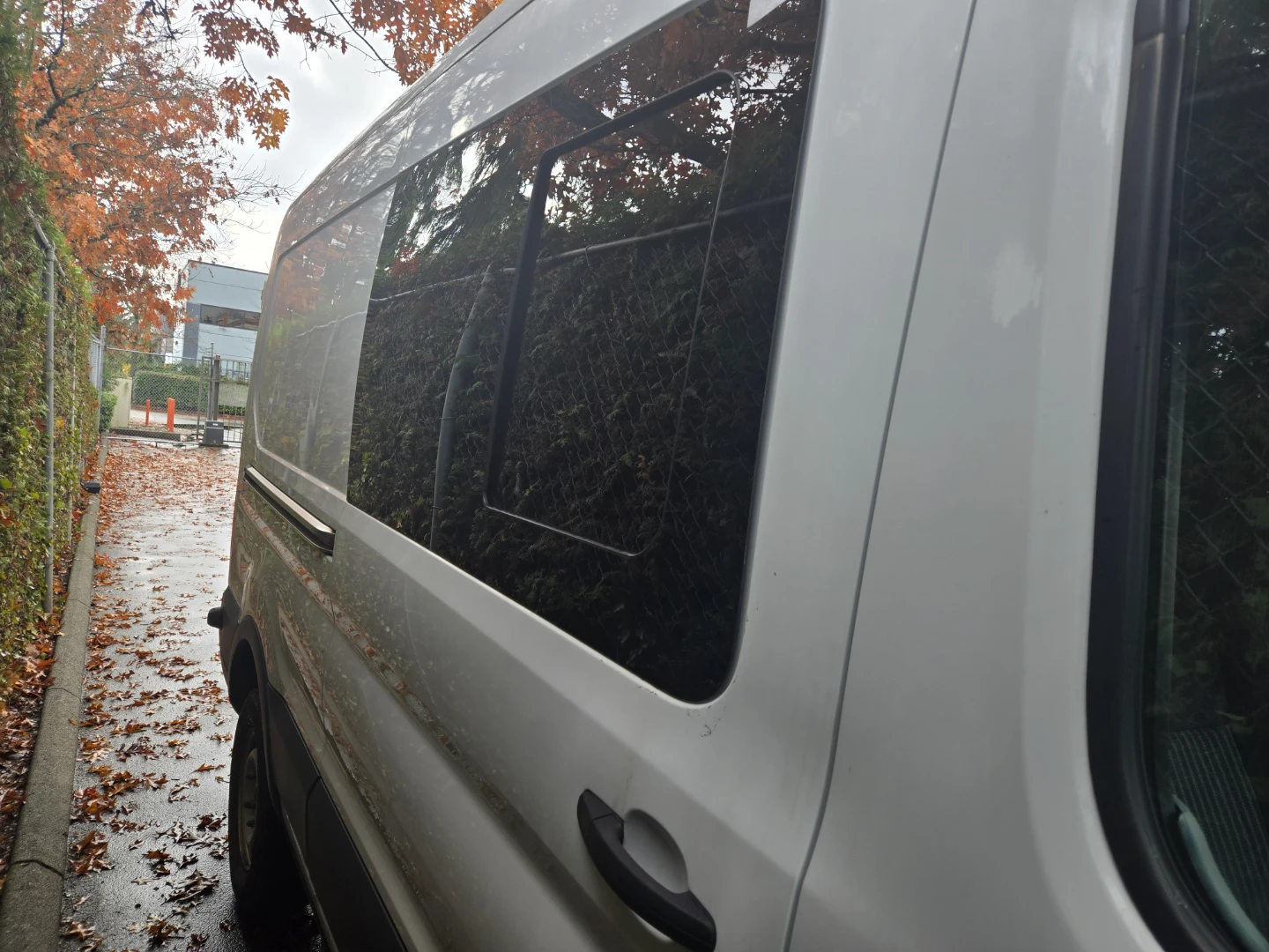 White Ford Transit Cargo Van - photo 3