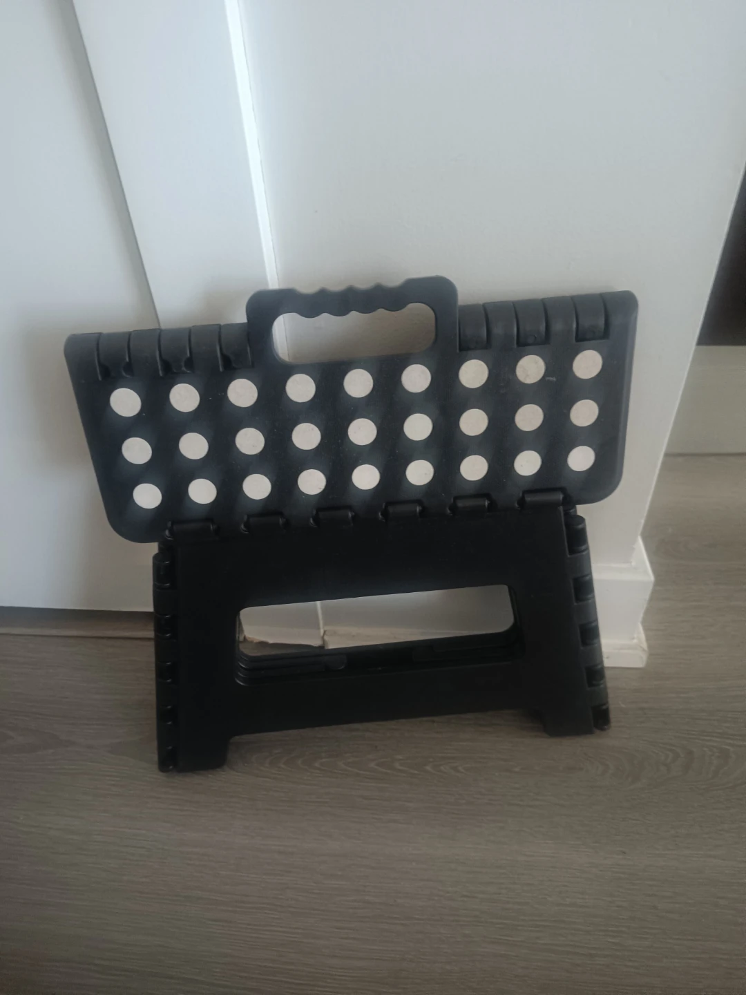 Black Folding Step Stool