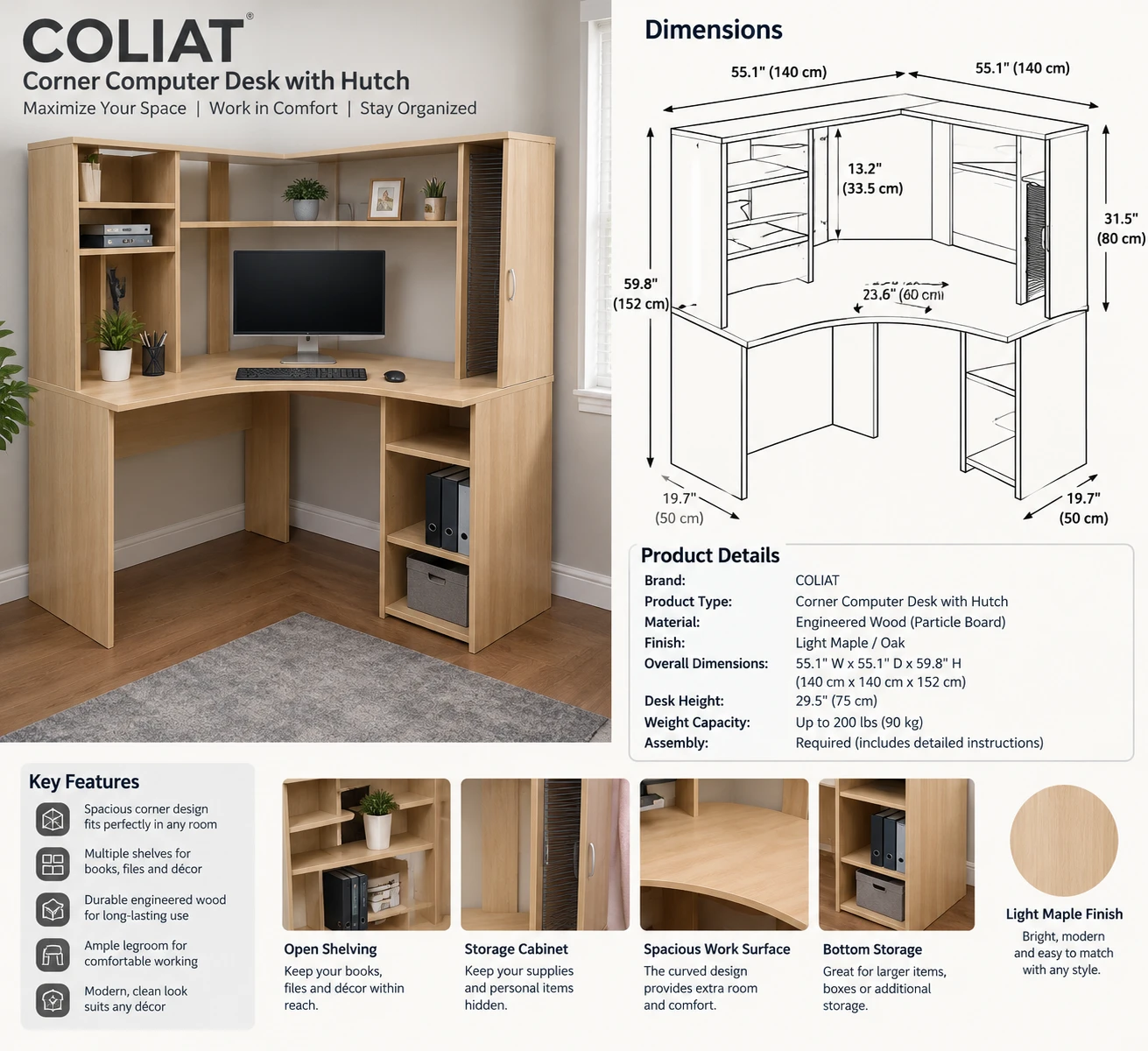 Ikea Goliat corner computer desk